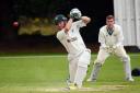 Adam Davidson (bat) 170806 Purley CC vs West Reading CC (batting) Midweek League Cricket Final - Pictures: Mike Swift.
