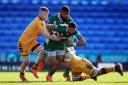 London Irish's Curtis Rona is tackled during the Gallagher Premiership match at the Madejski Stadium, Reading. PA Photo. Picture date: Sunday March 1, 2020. See PA story RUGBYU London Irish. Photo credit should read: Adam Davy/PA Wire. RESTRICTIONS: