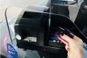 The new First Bus contactless machines in action