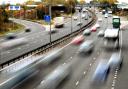 Stock image of cars travelling along the motorway. Image via PA.