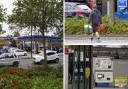Drivers queue up to buy fuel at the Tesco filling station in Bracknell [PA]