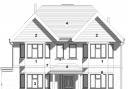 Plans for the three-storey house that would have replaced a bungalow in Finchampstead