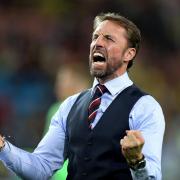 England manager Gareth Southgate celebrating winning the FIFA World Cup 2018, round of 16 match against Colombia at the Spartak Stadium, Moscow. PICTURE: PA.