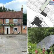 Plans to install solar panels behind The New Leathern Bottle have been refused permission