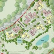 Masterplan for the proposed development on Terrace Road North in Binfield
