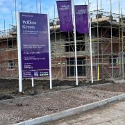 Taylor Wimpey adverts for the Willow Green development in Warfield