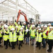 Students from schools in Woodley were invited onto the Bulmershe Leisure Centre site
