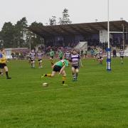 Bracknell RFC score a try at Exmouth.