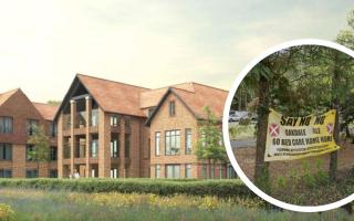 The plan for a 60 bed care home near Crowthorne. Credit: Harris Irwin Architects / Google Maps