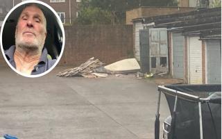 Brian Ackroyd spotted fly-tipping at Silva Homes garages on Merryhill Road