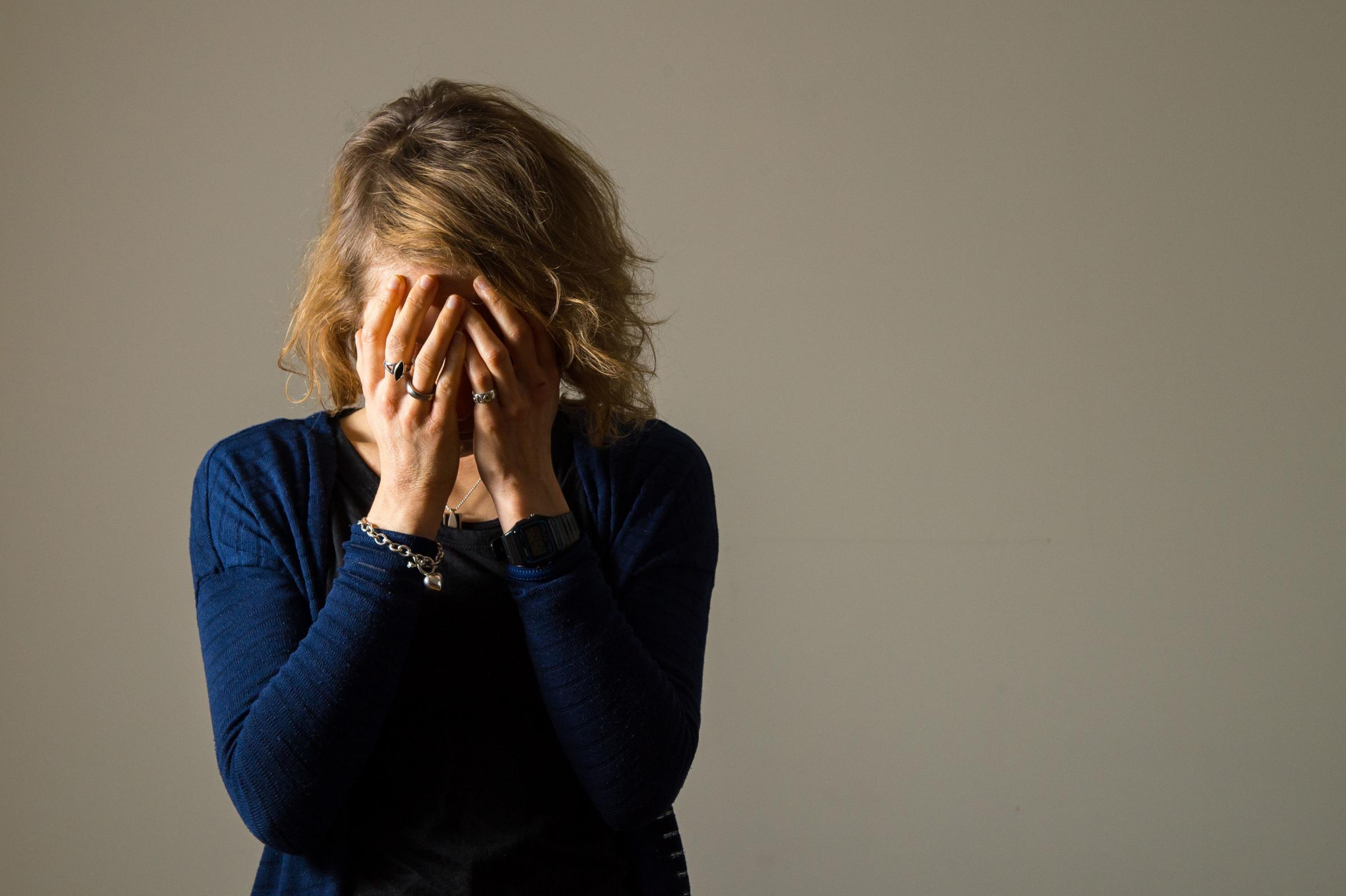PICTURE POSED BY MODEL .File photo dated 09/03/15 of a woman showing signs of depression. Around 8.5 million adults and 1.5 million children in England are likely to need mental health support in the wake of Covid-19, according to a new report. PA Photo.