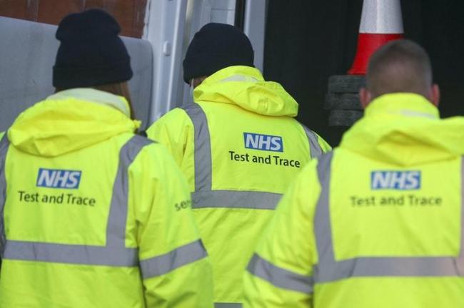 NHS Test & Trace staff at work (stock imaged)