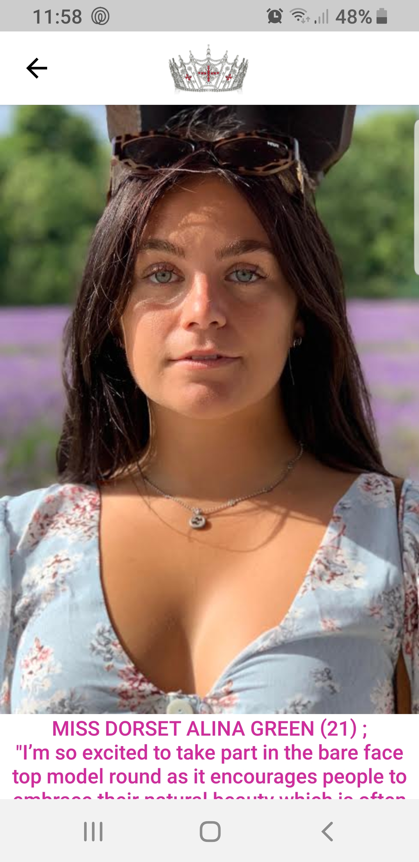 Alina Green without any makeup on
