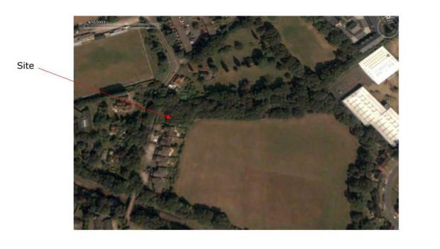 Bracknell News: Site of Ranelagh School plan for four homes. Credit: ET Planning