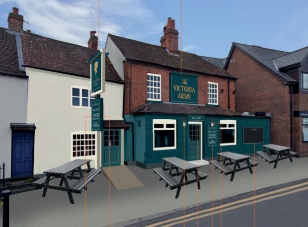 Bracknell News: Sign Proposals For The Victoria Arms In Wokingham Credit: Ashleigh Signs
