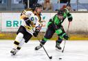 Bracknell Bees (white/black) beat Hull Pirates on penalties    Pictures by Kevin Slyfield