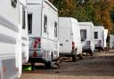 Caravans used by Gypsies, Travellers and other travelling communities. Credit: Agency