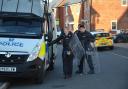 Police cordon in place over fear for welfare. Picture by Paul King.