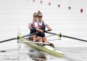 2018 European Championships - Rowing, Women's Pair Heat 1, Strathclyde Country Park, Glasgow, Britain - August 2, 2018 - Rowan McKellar and Harriet Taylor of Britain in action. REUTERS/Russell Cheyne
