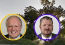 Councillors Clive Jones (left) and Gregor Murray (right) have clashed over the cllr Murray's 'Tree Cities of the World' motion. Credit: Wokingham Borough Council / Google Maps