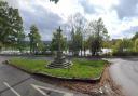 The Finchampstead War Memorial with a prominent view of The Ridges. Credit: Google Maps