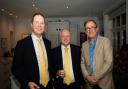 Richard Foord, Liberal Democrat MP for Tiverton and Honiton, with Councillor Clive Jones, Lib Dem candidate for Wokingham, and a party member