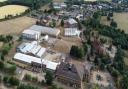An overhead view of the Syngenta site at Jealott\'s Hill.