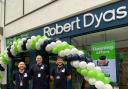 Grand opening: Staff from the new Robert Dyas shop in the Lexicon pictured on Saturday