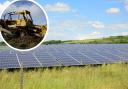 The solar farm could bring heavy construction machinery