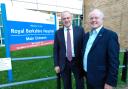 Ed Davey (left) and Clive Jones (right) visited Royal Berkshire Hospital