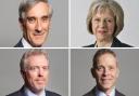 Wokingham's MPs John Redwood, Theresa May, Matt Rodda and James Sunderland (clockwise from top left)