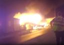 'We could have all died': Footage shows police battling raging caravan fire
