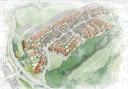 A sketch of what the 135 homes added to the Berkshire village could look like.