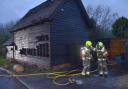 Firefighters rush to scene of fire at The Bull pub