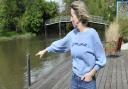 Catherine Abbott 'regularly' sees raw sewage in the river Loddon from her garden