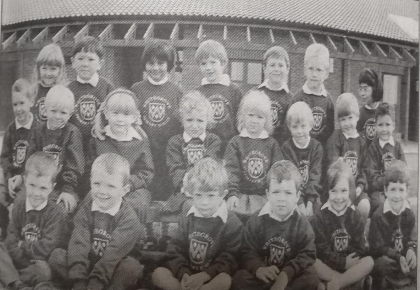 Whitegrove Primary School with their new pupils back in 97