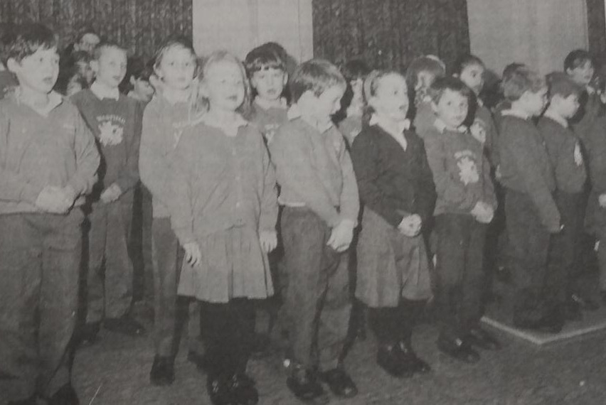 Many children attended the Warfield School when it opened