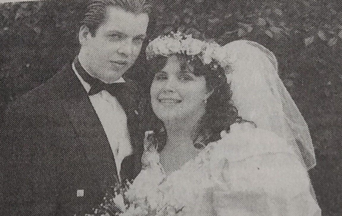 Mr and Mrs McKay on their wedding day 32 years ago