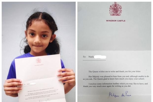 The Queen thanks school student for her lunch invite in response letter
