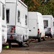 Caravans used by Gypsies, Travellers and other travelling communities. Credit: Agency