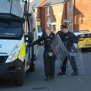 Police cordon in place over fear for welfare. Picture by Paul King.
