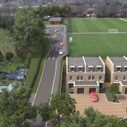 Bracknell Town Football Club's new campus in Larges Lane. The ground has four football pitches for players 12+. In the summer, a pavilion will be built. Credit: The SB Group