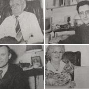 Les Hubbard (top left), Gary Osborne (top right), Tony Skuse (bottom left), and Iris Lacey (bottom right) all got their qualifications years after they started them