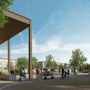 A CGI of the proposed Twyford Gardens train station. Credit: Berkeley Group