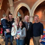 Members of the community in Ascot held a coffee morning to fund raise and support Ukrainians at All Souls Church in South Ascot. Credit: Councillor David Hilton