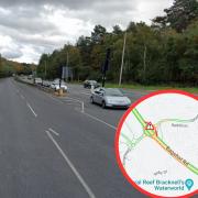 Road closed in Bracknell following two vehicle crash