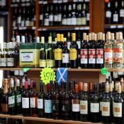 Alcohol for sale at an off licence. Credit: Jane Barlow/PA Wire