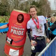 Strongmen break record at half-marathon in memory of friend