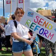 Lisa-Marie Reid at the SEND Reform England protest in London
