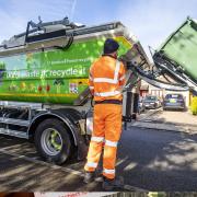 A Bracknell Forest Council recycling truck